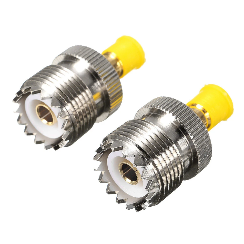 MLLSE 2X антенный адаптер S021A SMA F к UHF SO239 для BAOFENG UV 5R PX 777 888 CE0126X2|adaptor|sma-fsma-f antenna |