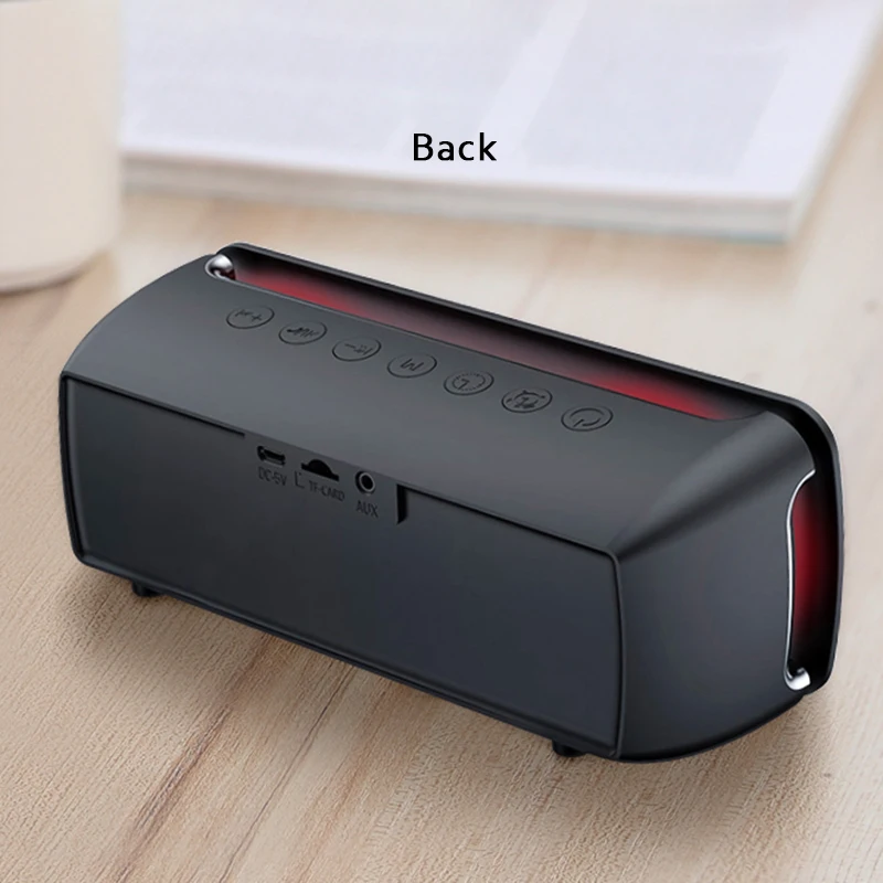 Часы Будильник с Bluetooth пластиковые электронные часы настольный сабвуфер