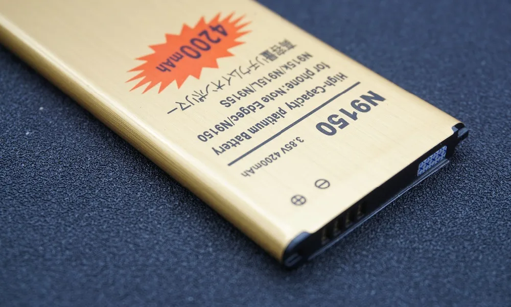 LehonS 4200 мАч Золотой Сменный аккумулятор для Samsung Galaxy Note Edge N9150 N915 N915F N915A N915T