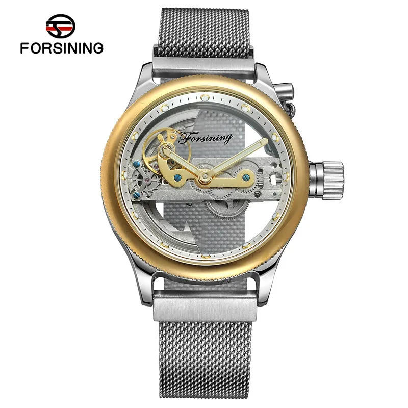 F064204 FORSINING, мужские часы, Топ бренд, роскошные спортивные мужские часы, военные армейские мосты, скелет, автоматические механические мужские часы, подарок 0642 - Цвет: F064204