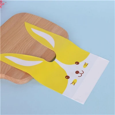Cute 23 D& P 10 шт милый с кроличьими ушами для печенья мешок подарка для конфет печенья закуски выпечка посылка Свадебные сувениры подарки пасхальное украшение - Цвет: Cute 23