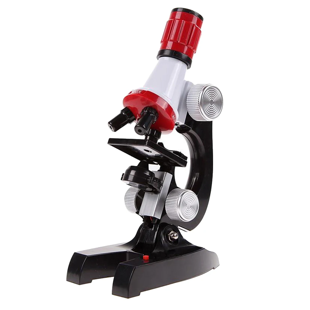 

C2121 Kids Student Beginner Microscope With LED 100X 400X 1200X Magnification Scientific Learning Toy Gift