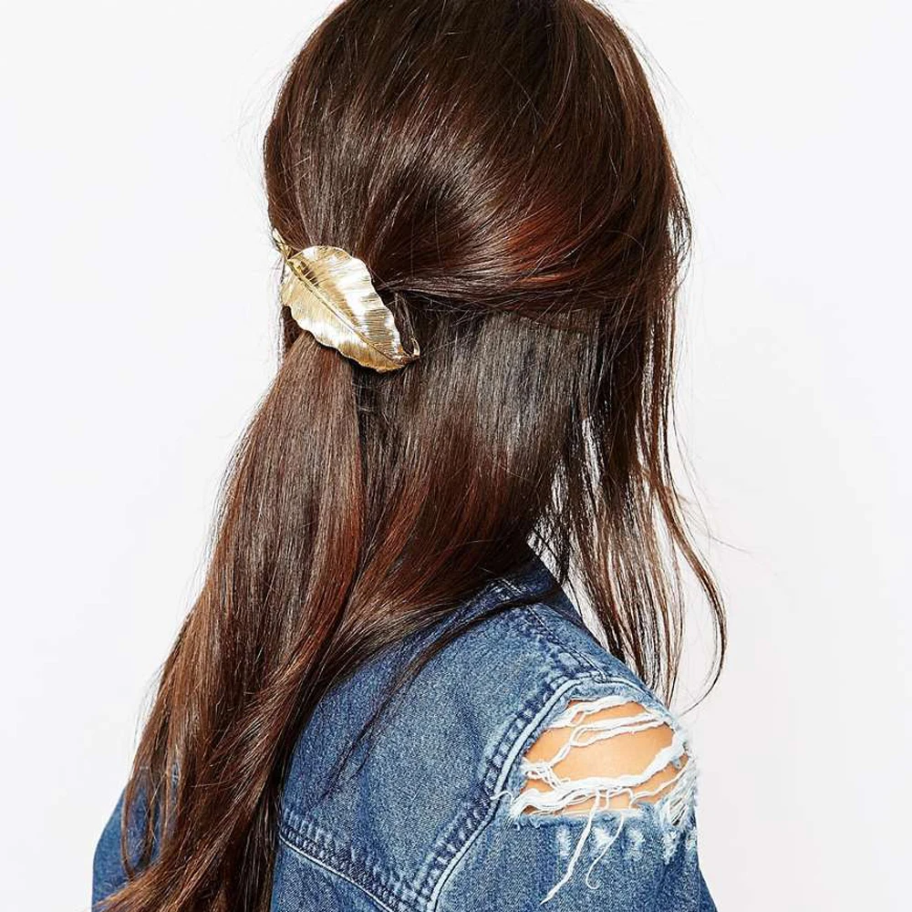 Лидер продаж в стиле панк Hairwear черный эластичный канат золото Цвет металлический