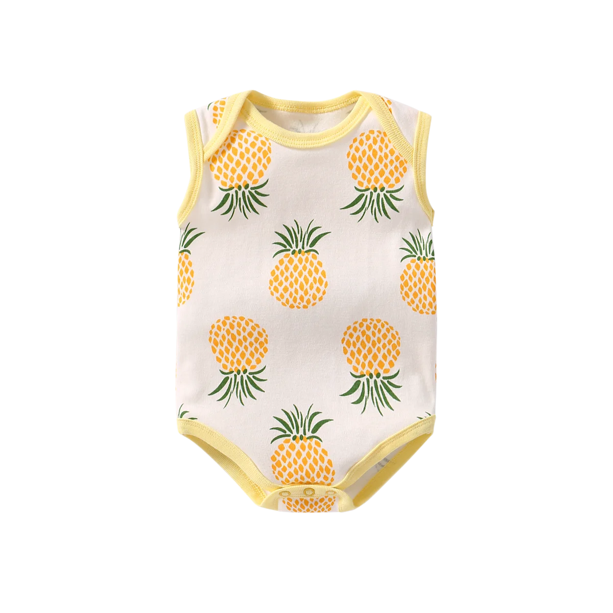 Pineapple Детский комбинезон без рукавов для мальчиков и девочек, одежда для близнецов, Комбинезоны для маленьких девочек, боди из хлопка для новорожденных, для маленьких девочек - Цвет: Pineapple