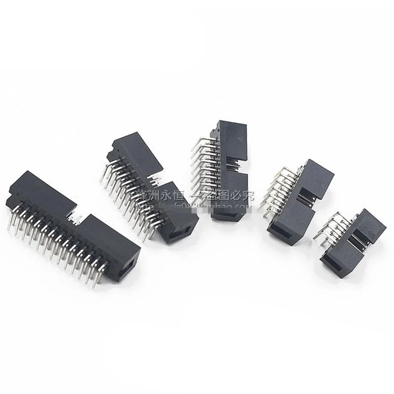 10PCS/lot DC3 simple horn seat 2.54mm 6/8/10/12/14/16/18/20/26-40P ISP interface curved feet and straight can choose | Обустройство