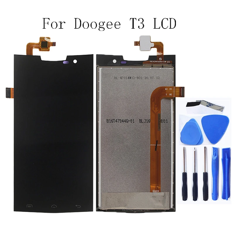 Замена комплекта для ремонта сенсорного стекла и ЖК-дисплея 4,7 дюйма для Doogee T3.