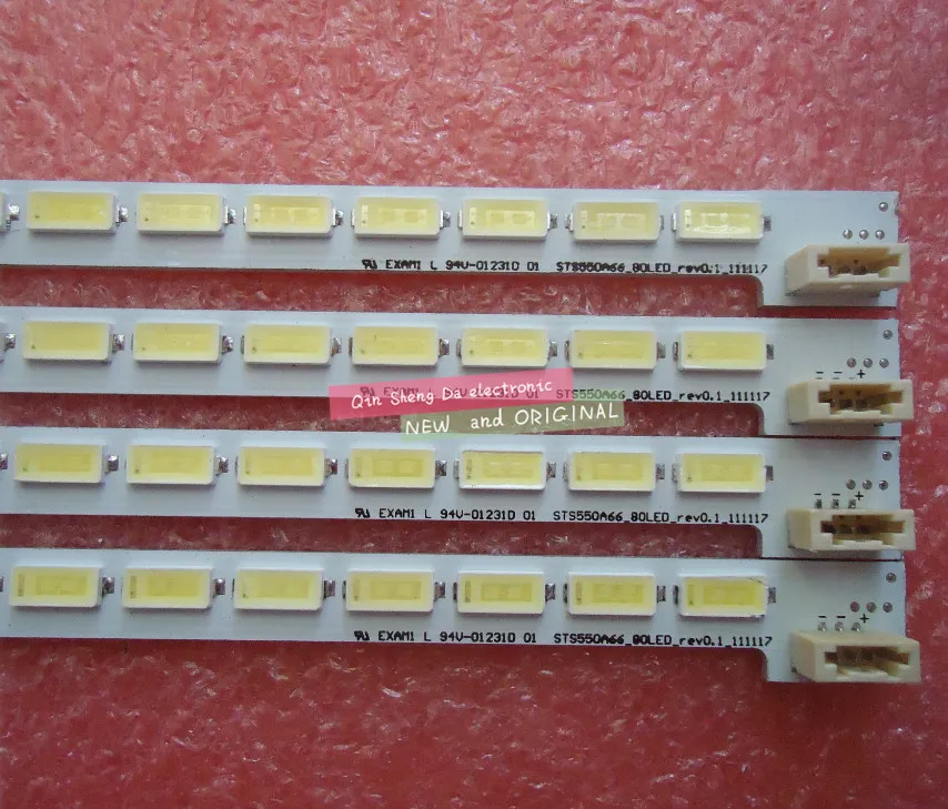 30 шт./лот 80 светодиодов 676 мм 3 Pin светодиодная подсветка полоса для 55 дюймов LJ64 03515A