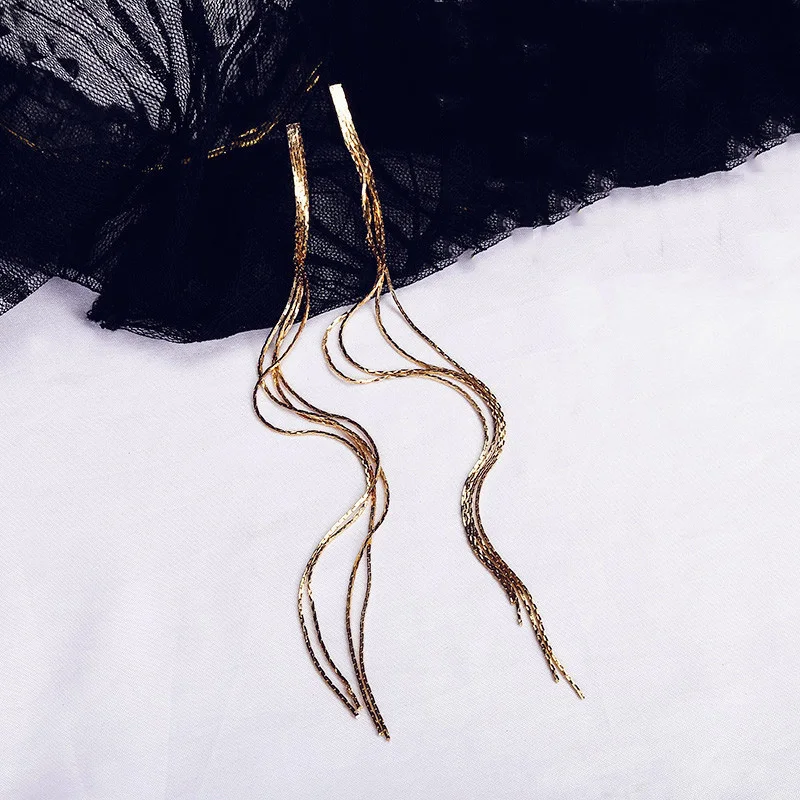 2019 Новое поступление Горячие моды Brincos Bijoux Многослойные медь цепи кисточкой