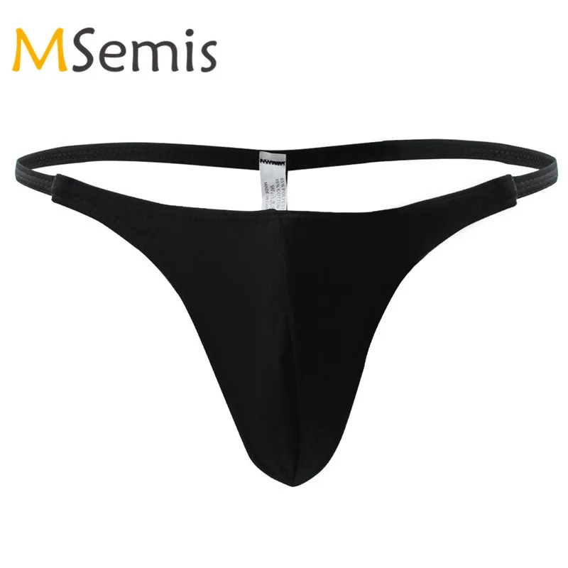 MSemis сексуальное мужское эластичное нижнее белье стринги низкая посадка открытая