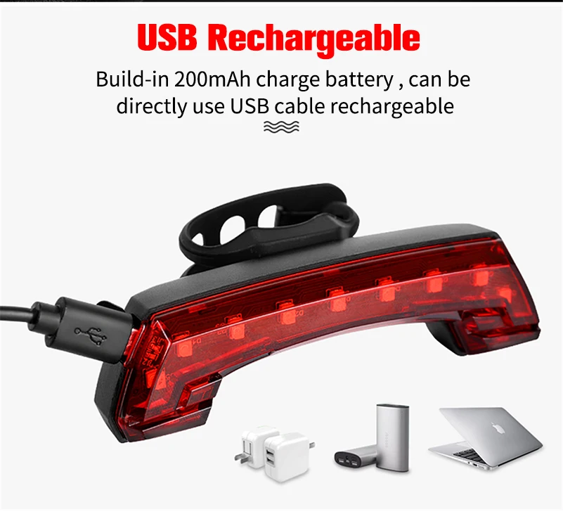WEST BIKING велосипедный задний светильник USB Перезаряжаемый велосипедный светодиодный сигнальный звонок беспроводной пульт дистанционного управления поворотник велосипедный задний светильник