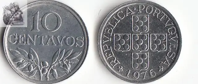 Португалия 10 монетка сентаво ЕС 100% реального и европейские монеты для личной