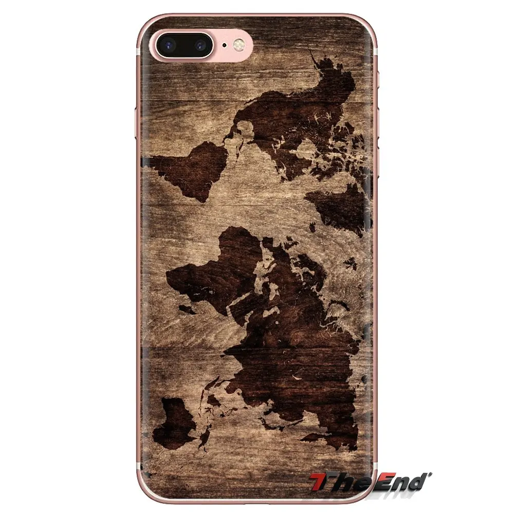 Silicone Shell Case For Oneplus 3T 5T 6T Nokia 2 3 5 6 8 9 230 3310 2.1 3.1 5.1 7 Plus 2017 2018 Antique World Map Art Wallpaper |