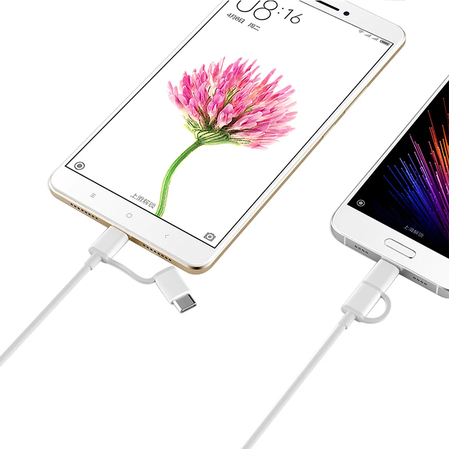 В наличии Xiaomi ZMI кабель Lightning Micro USB Data 2 в 1 MFI Сертифицированный для iPhone зарядного