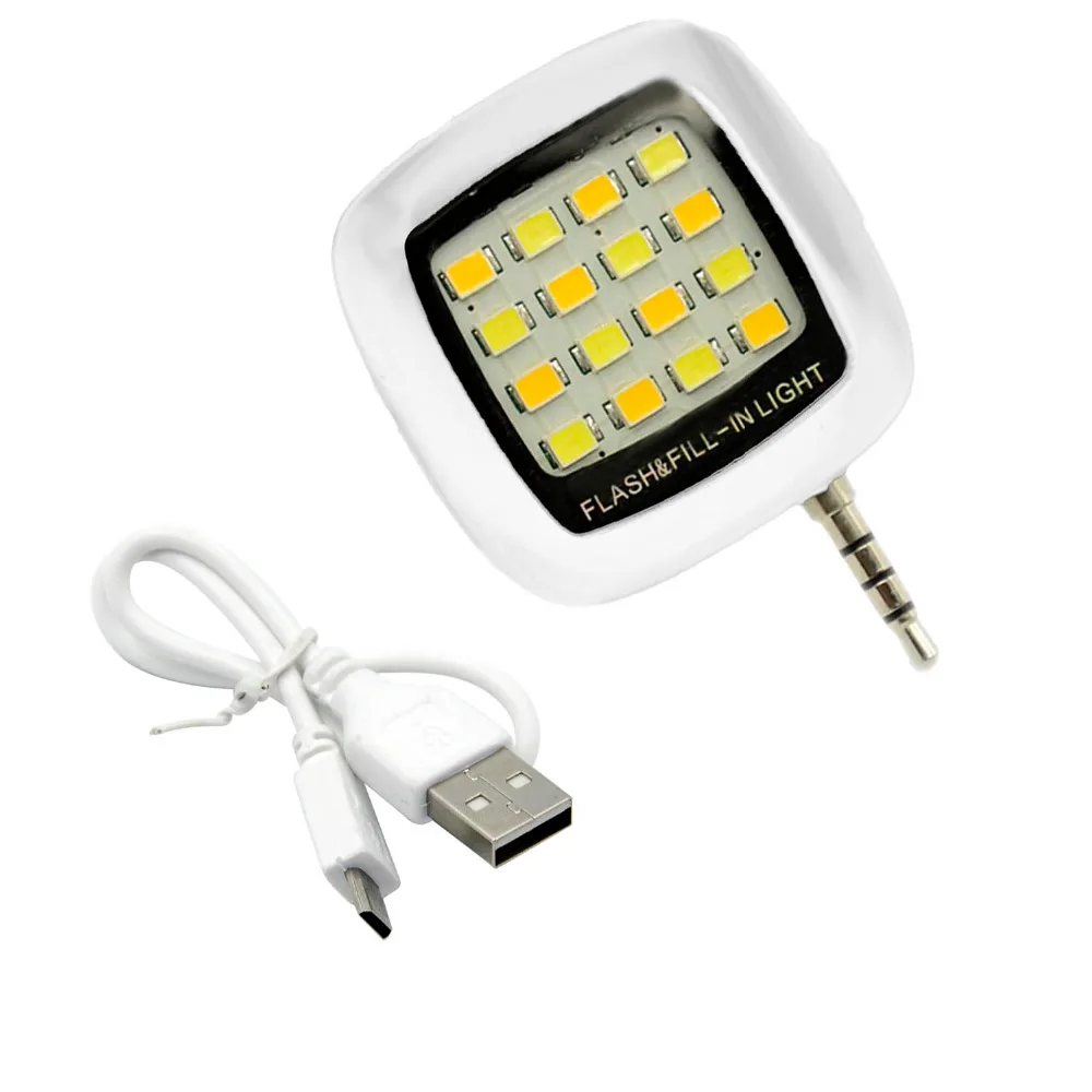 Gosear Встроенный 16 светодиодный вспышка для селфи светильник Камера телефон