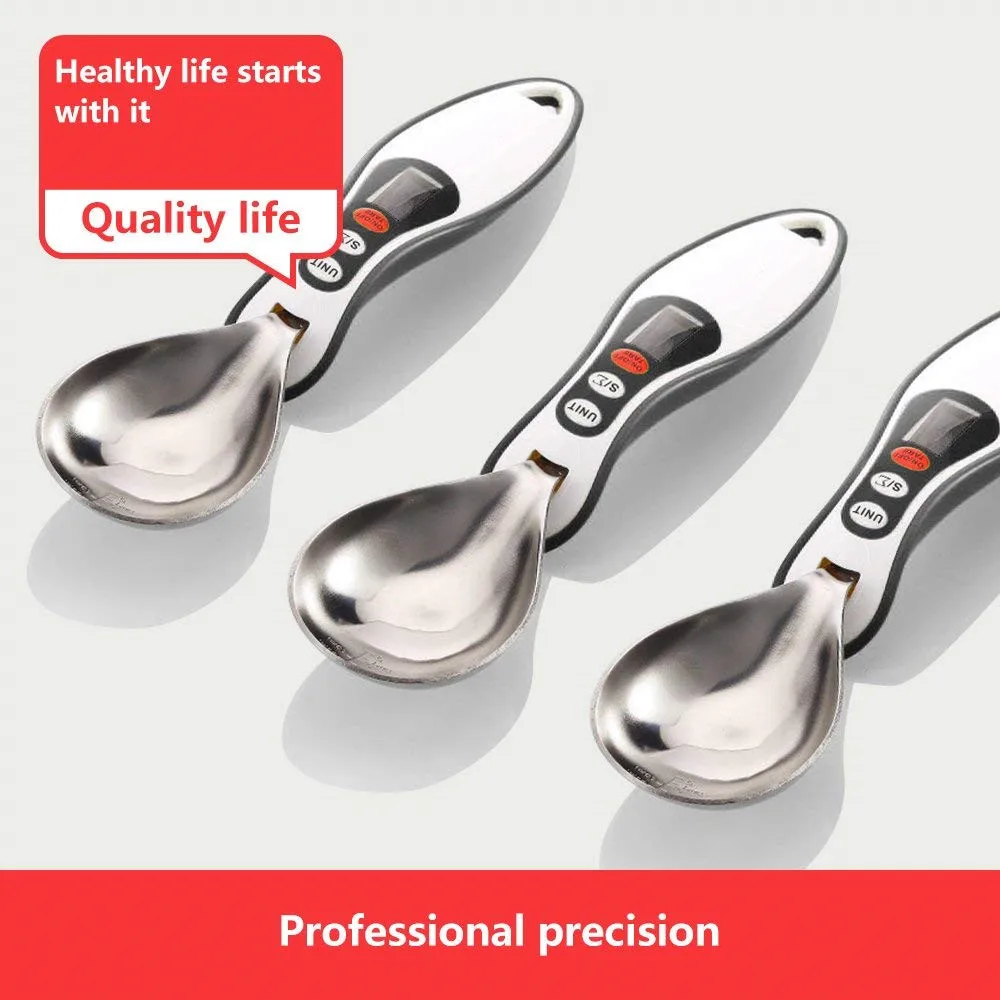 NEW Kitchen Measuring Scale Cooking Tools Detachable Digital Measure Spoons With For |