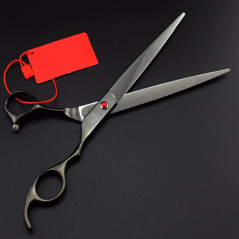Professional Pet Grooming Scissor 8inch Hair Straight Cutting Scissors Dog Shears Sharp Edge Colorful Painting with Bag | Красота и