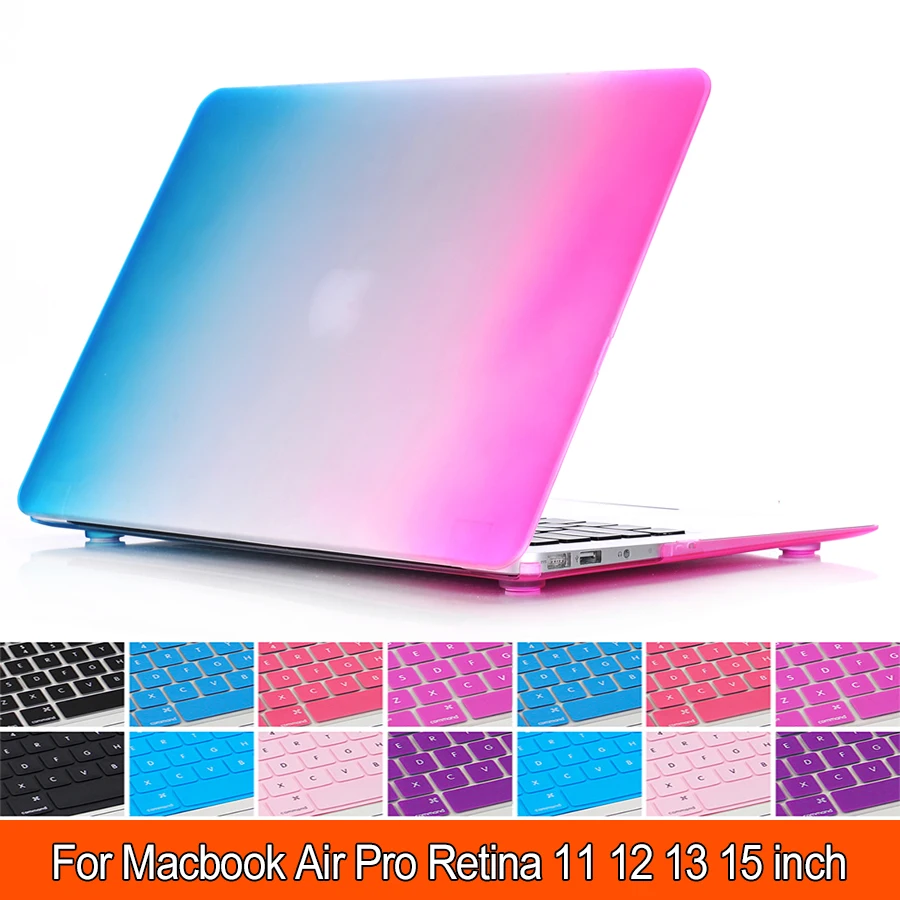 Для Apple Macbook air 13 Чехол градиентной радужной расцветки для Air Pro retina возрастом 11 12 15