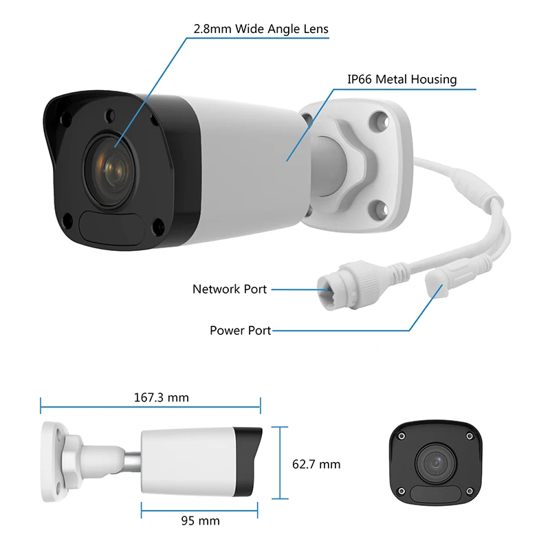 8 канальный комплект видеонаблюдения 4K H.265 NVR шт. 5MP POE CCTV ip камера