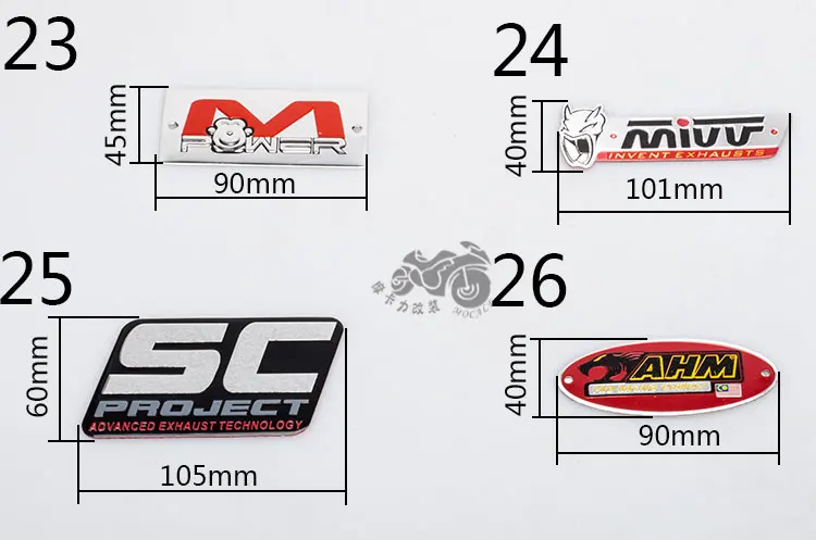 Мото rcycle akrapovic выхлопная труба скутер глушитель наклейка на трубу аксессуары sc ar tubo escape moto протектор mivv CBR YZF ttr 3 м сплав