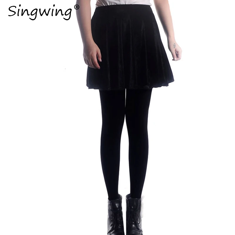 Женская бархатная плиссированная юбка винтажная Повседневная Мягкая в стиле