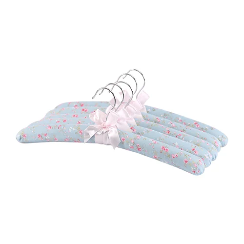 Floral Blue Ocean Neoviva классическое пальто вешалка для женщин платье с губкой набивной, упаковка из 5, цветочный синий океан мягкие деревянные вешалки для одежды дома - Цвет: Floral Blue Ocean