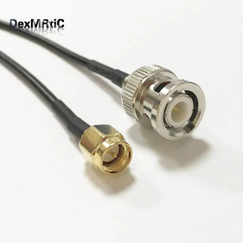 1 шт. новый штекер BNC SMA Штекер RG174 коаксиальный кабель Pigtail 20 см адаптер|plug connector|plug