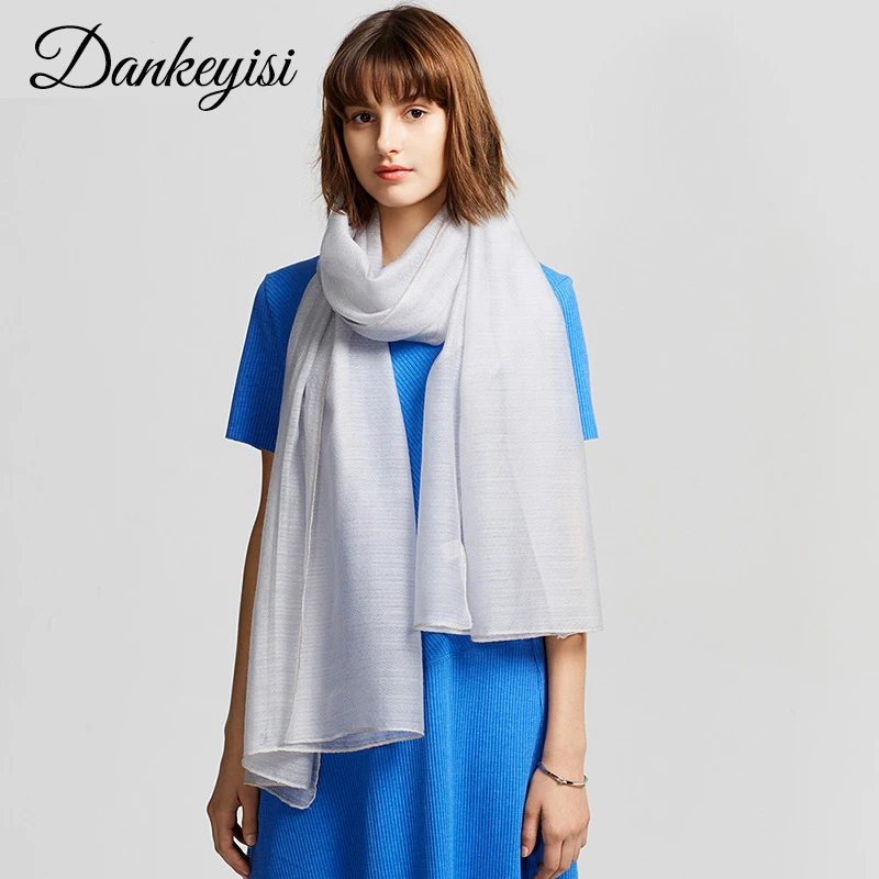 

DANKEYISI Wool Women Scarf Female Fashion Wool Winter Scarf For Women Warm Shawls And Scarves Large Brand Scarves Bandana