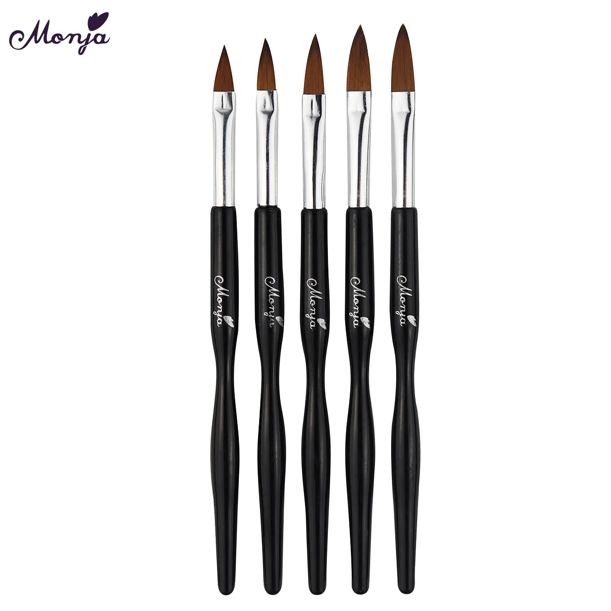 5 шт./компл. профессиональный черный стержень с кристаллами резная ручка