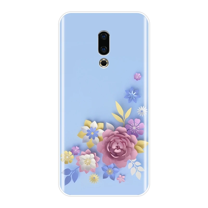 Задняя крышка для Meizu 15 Lite 16 Plus 16th 16x мягкий силиконовый фиолетовый чехол телефона