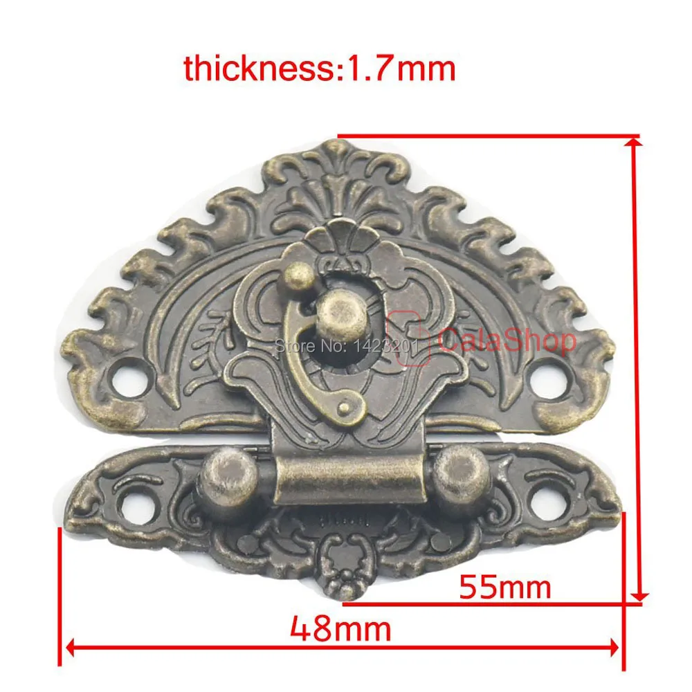 5 шт./лот защелка с защелкой замок коробка для ловли деревянная 48 мм x 55 чемодан