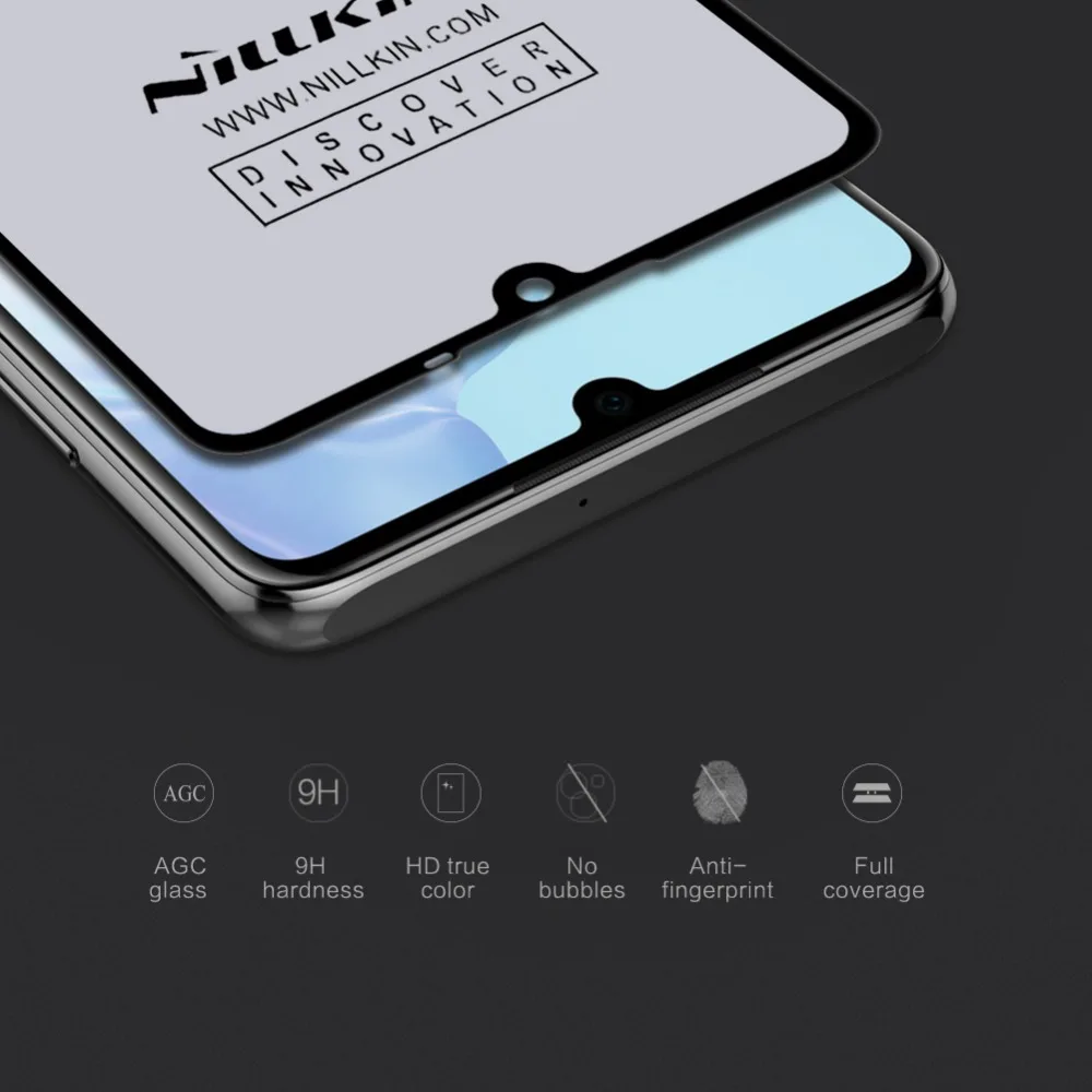 Huawei P30 стекло Nillkin 3D CP + Max полное покрытие закаленное Защита экрана 9H против