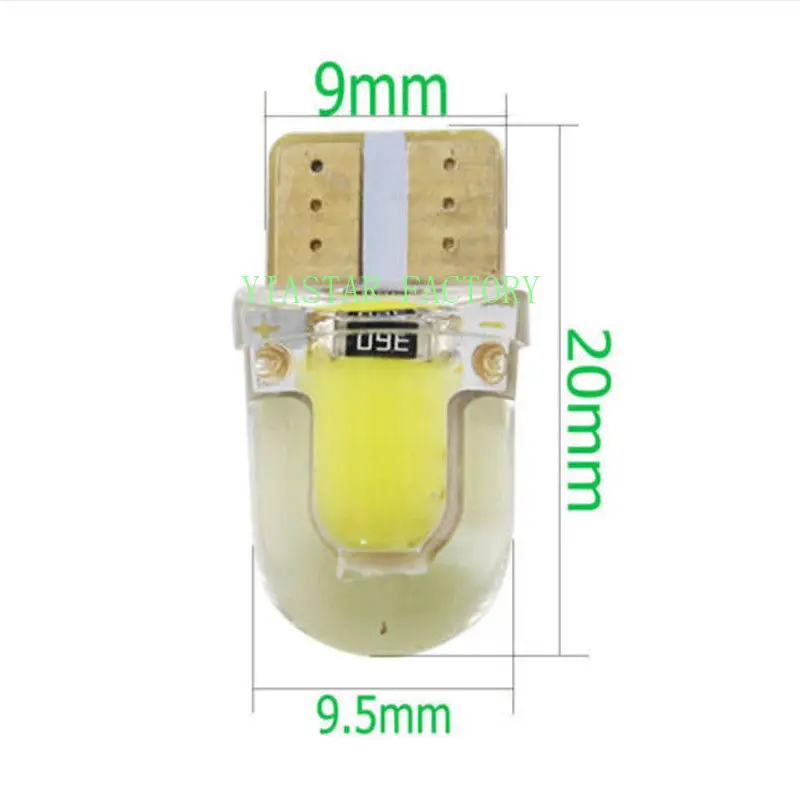 Yiastar 200X Auto светодиодный 10 Led холодный белый 194 W5W 168 COB кварцевая Автомобильная