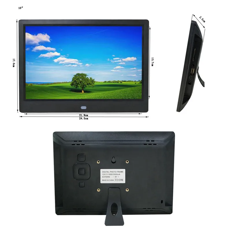 Tycipy 10 &quotЦифровая фоторамка iPS экран полный формат HD СВЕТОДИОДНАЯ камера