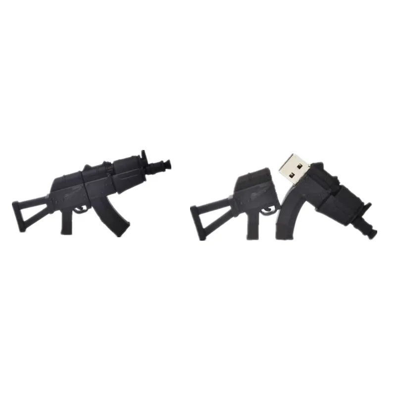 Pendrive plastic cool AK47 Gun Shape Submachine gun 4GB roscoe 64 8G 16G 32G usb 2.0 flash drive creativo memory Stick Disk. | Компьютеры
