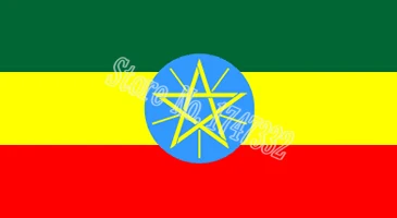 

Ethiopia Africa National Flag All Over The World hot sell goods 3X5FT 150X90CM Banner brass metal holes