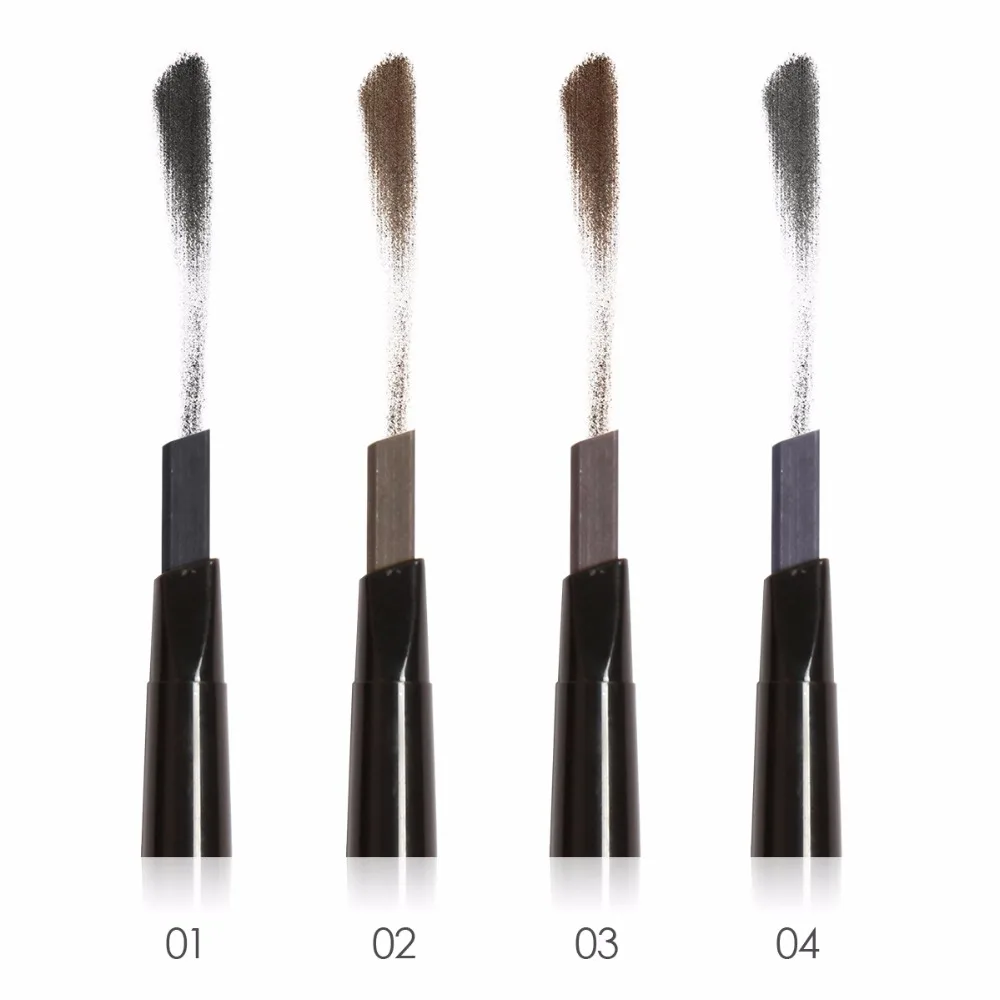 4 цвета стойкий для бровей карандаш мягкие и гладкие модные макияжные трафареты