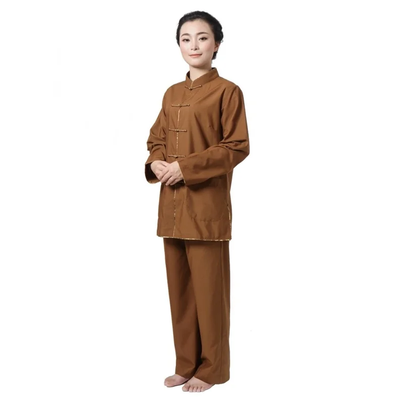 Женская униформа одеяния буддийских монахов shaolin буддистская одежда модель TA537 |
