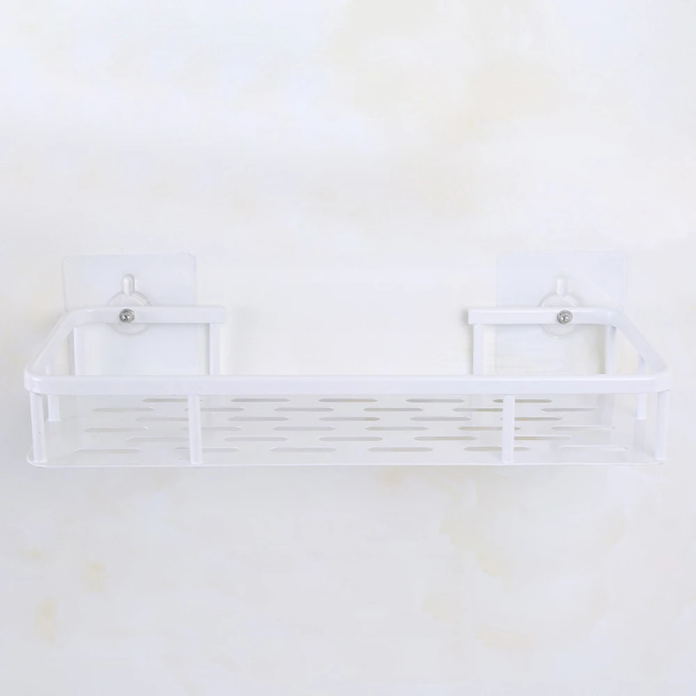 Bathroom Punch-Free Suction Cup Wall-Mounted Rack Bathroom Toilet Vanity Rack Four-Corner Storage Rack Wall Shelf - Цвет: 01