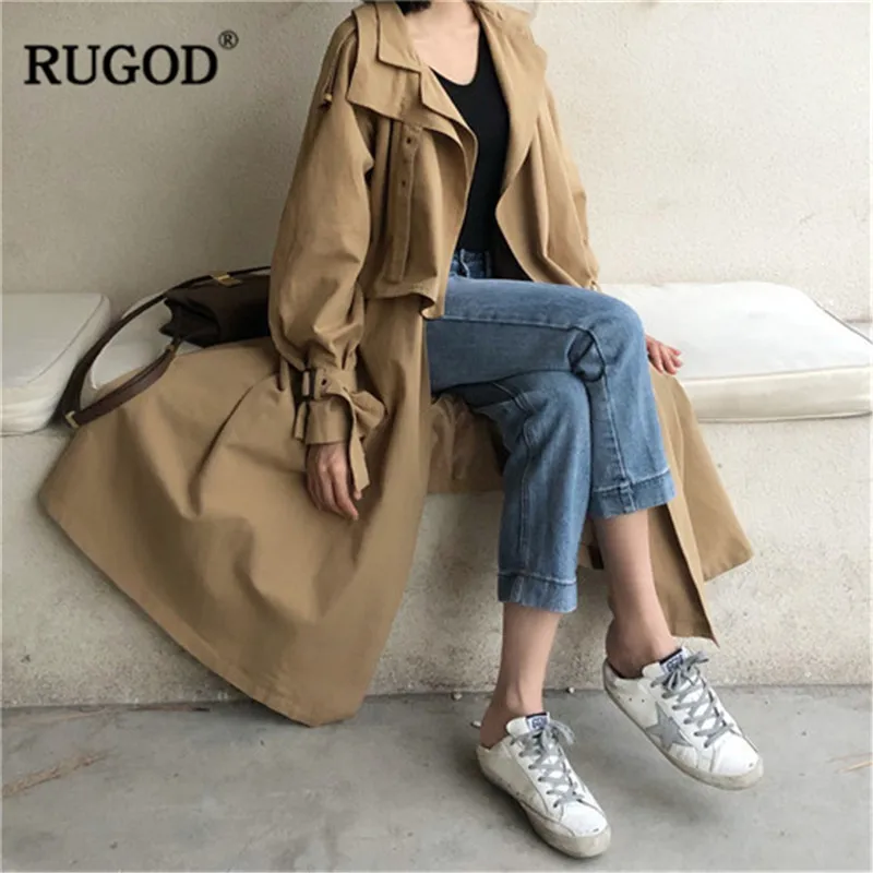 Куртка RUGOD женская с длинным рукавом и поясом | Женская одежда