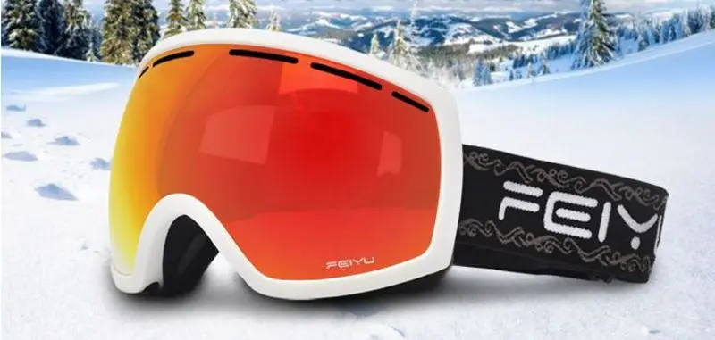 

Professional Ski Goggles Men Women Anti-fog 2 Lens UV400 Adult Winter Skiing Eyewear Snowboard Snow Goggles,Free shipping!