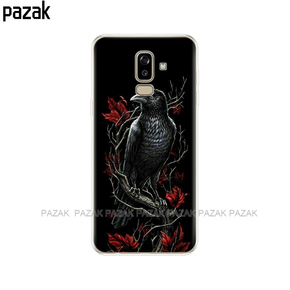 52257 Чехол для samsung Galaxy J8 чехол силиконовый чехол для samsung Galaxy J8 J810 чехол с черным принтом - Цвет: 52257