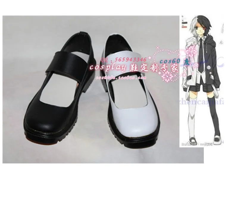 

Super Dangan Ronpa 2 black-and-white monokuma cosplay flats shoes S008