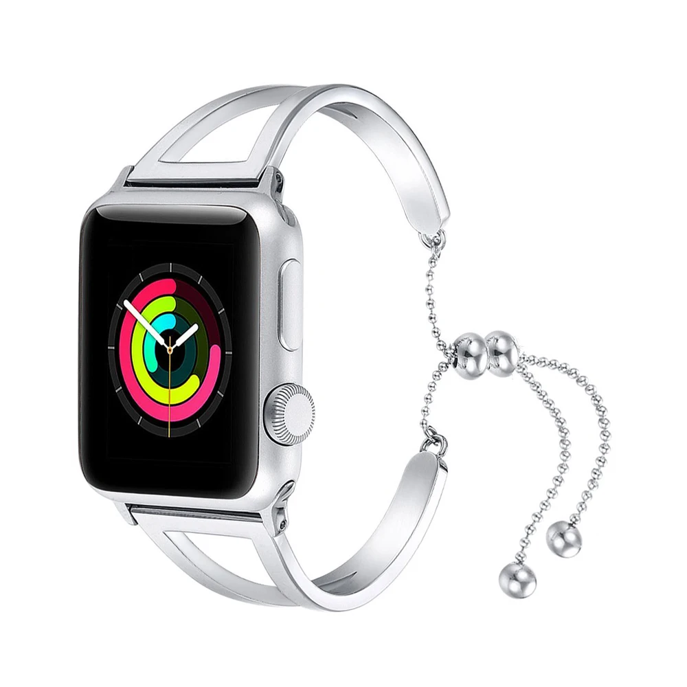 Ремешок для Apple watch band 40 мм/44 мм iwatch 38 42 браслет из нержавеющей стали series 3 4 5 se