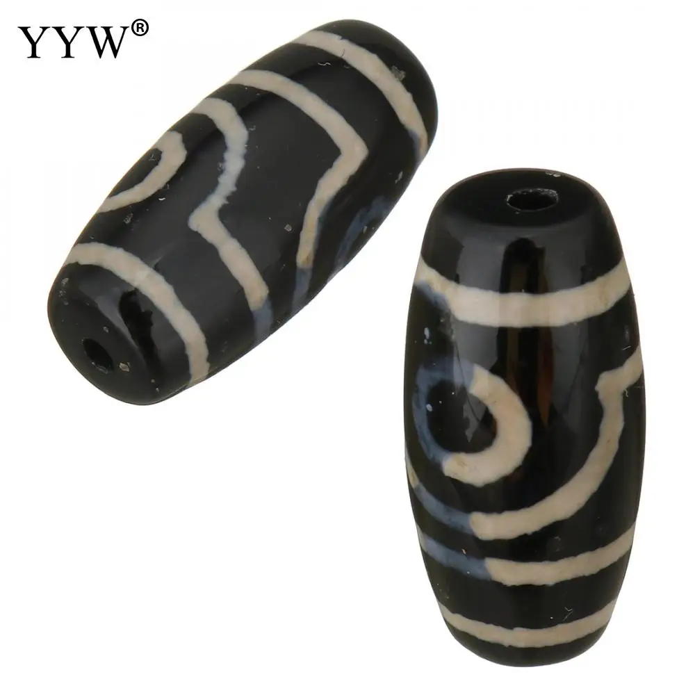YYW натуральный Тибетский Агат Оникс дзи бусины ювелирные изделия аксессуары