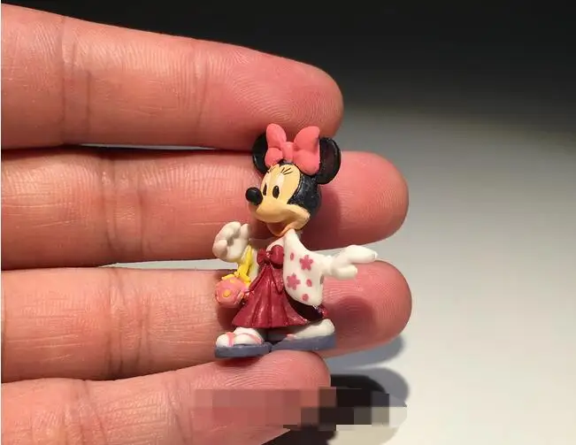 60 шт. 3 см классическое кимоно Минни Маус маленькая фигурка игрушки subminiature ПВХ
