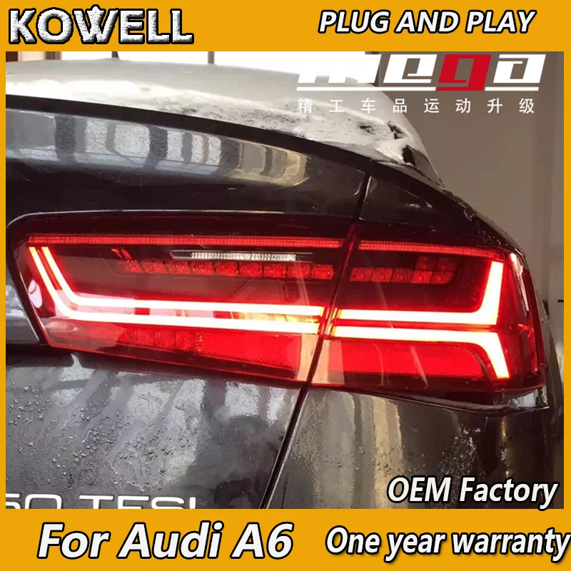 Стайлинг автомобиля KOWELL для Audi A6 задсветильник s 2012 2013 2014 2015 OEN задний фонарь