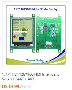 2," 320*240 HMI умный USART UART серийный TFT lcd модуль дисплей Панель для Arduino без сенсорной панели