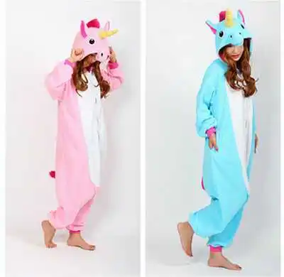 Женщины Мужчины Мальчики Девочки Единорог рождественские пижамы Косплэй One piece