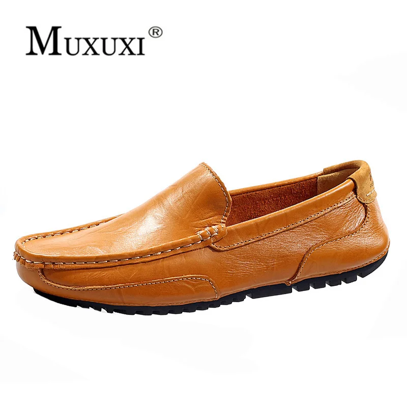 Top brand High quality genuine leather casual men shoes cow suede comfortable loafers soft breathable flats warm | Обувь