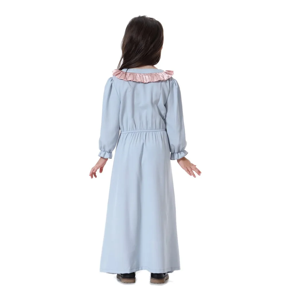 Мусульманская детская одежда; abaya; милые детские длинные платья; длинное платье для девочек; халат; кимоно Jubah Ramadan; Ближний Восток; арабское исламское платье